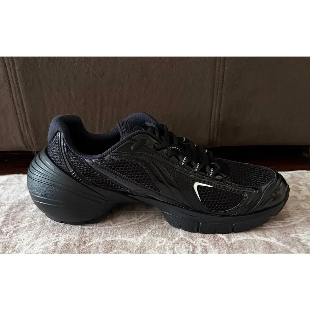 $1,025 NIB Givenchy TK-MX Runner Black Low Top Sneakers Shoes Leather 46(13)